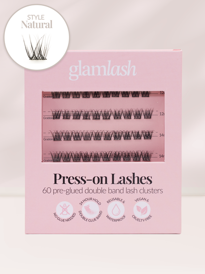 Press On Lashes - Style Natural