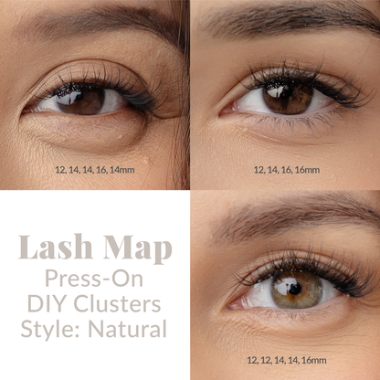 Press On Lashes - Style Natural